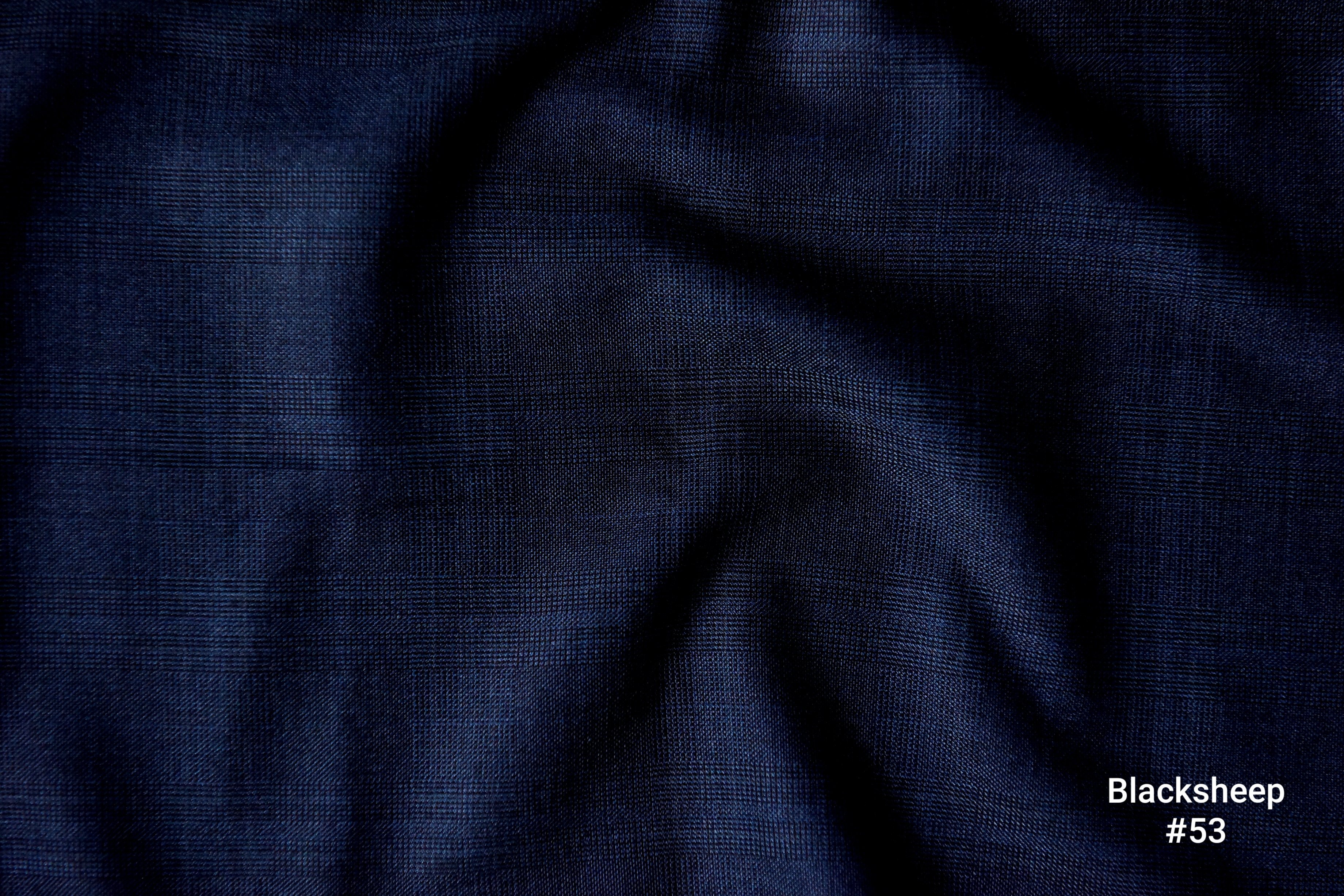 Deep Navy Wool Blend Trousers