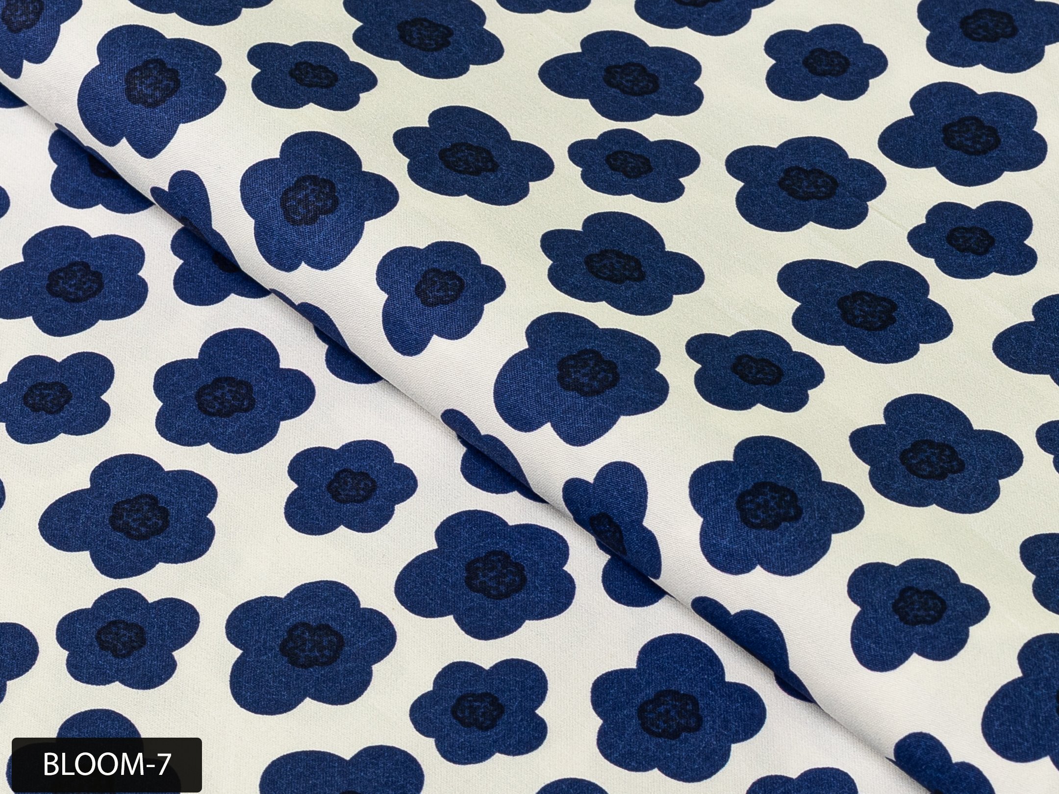 Bold Navy Poppy Print Shirt