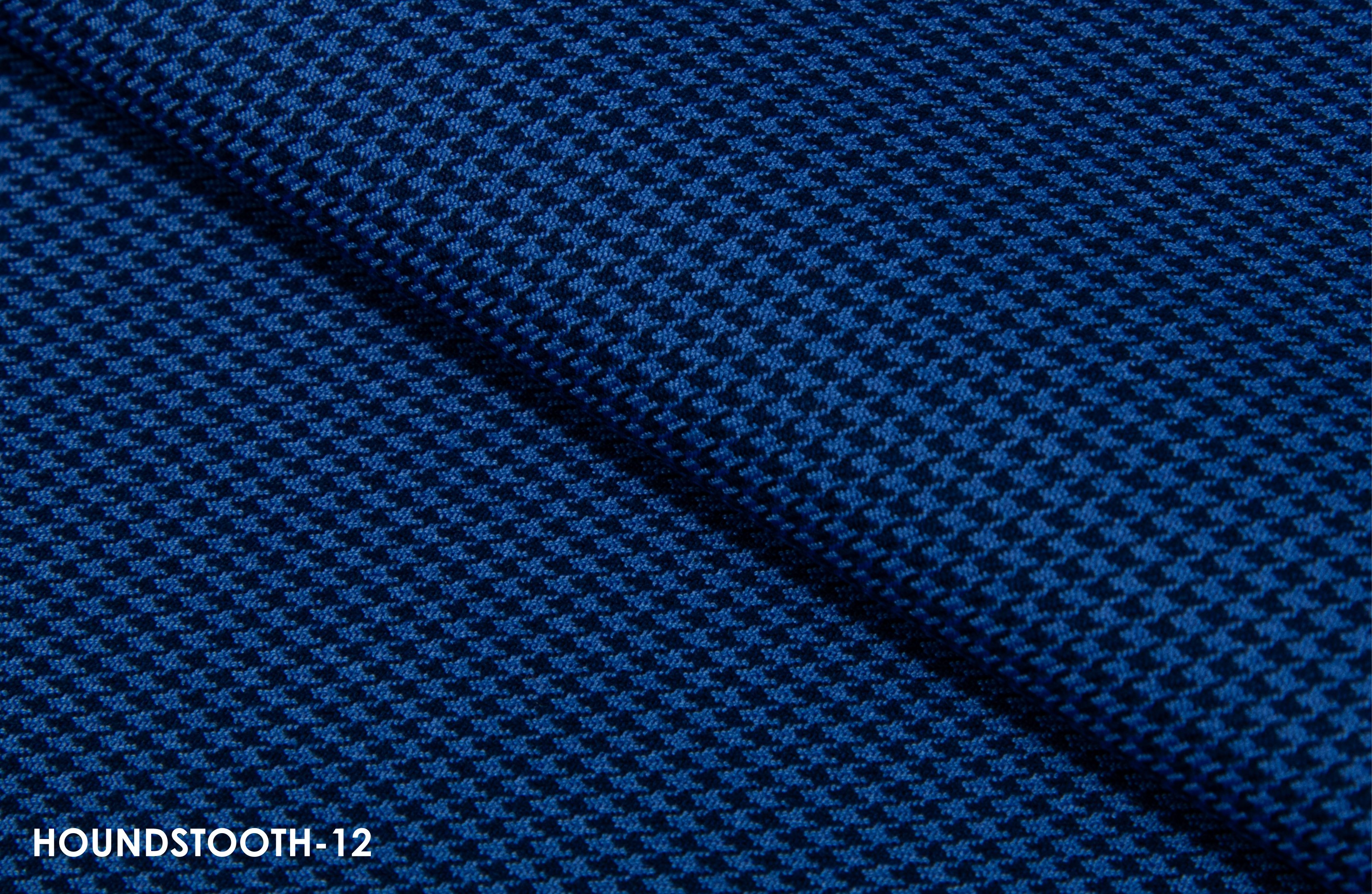 Deep Blue Houndstooth Blazer
