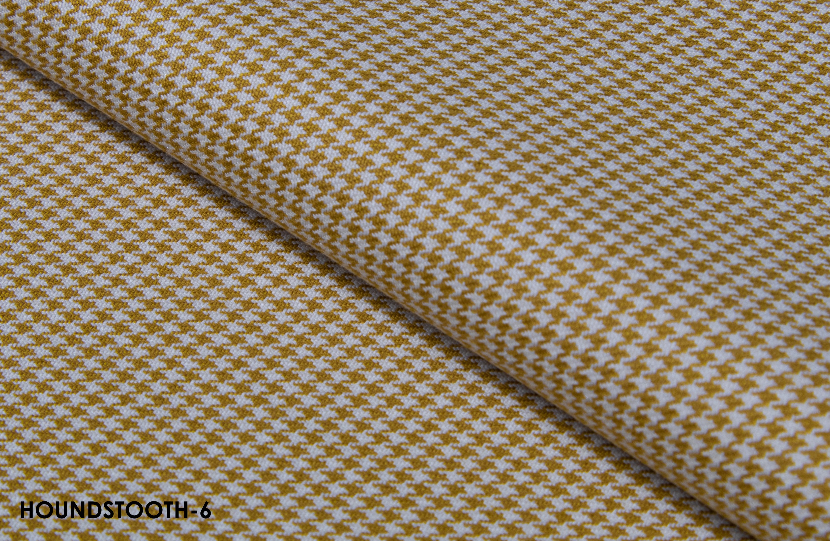 Gold and White Houndstooth Suit
