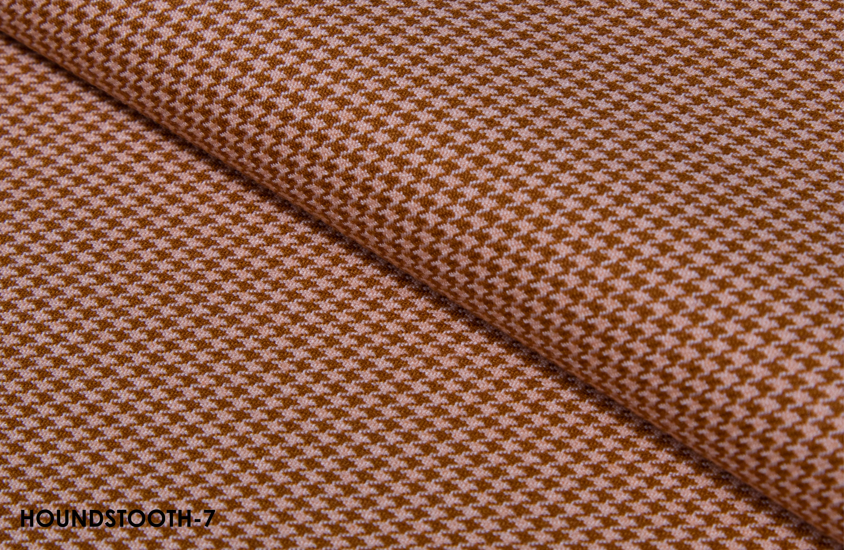 Cognac and Cream Houndstooth Suit