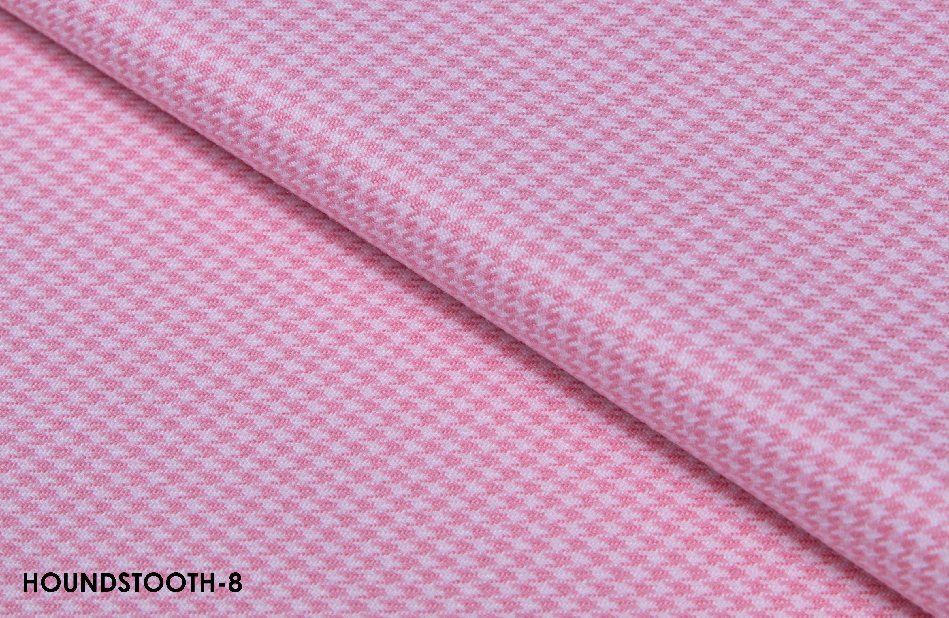 Pink and White Houndstooth Blazer