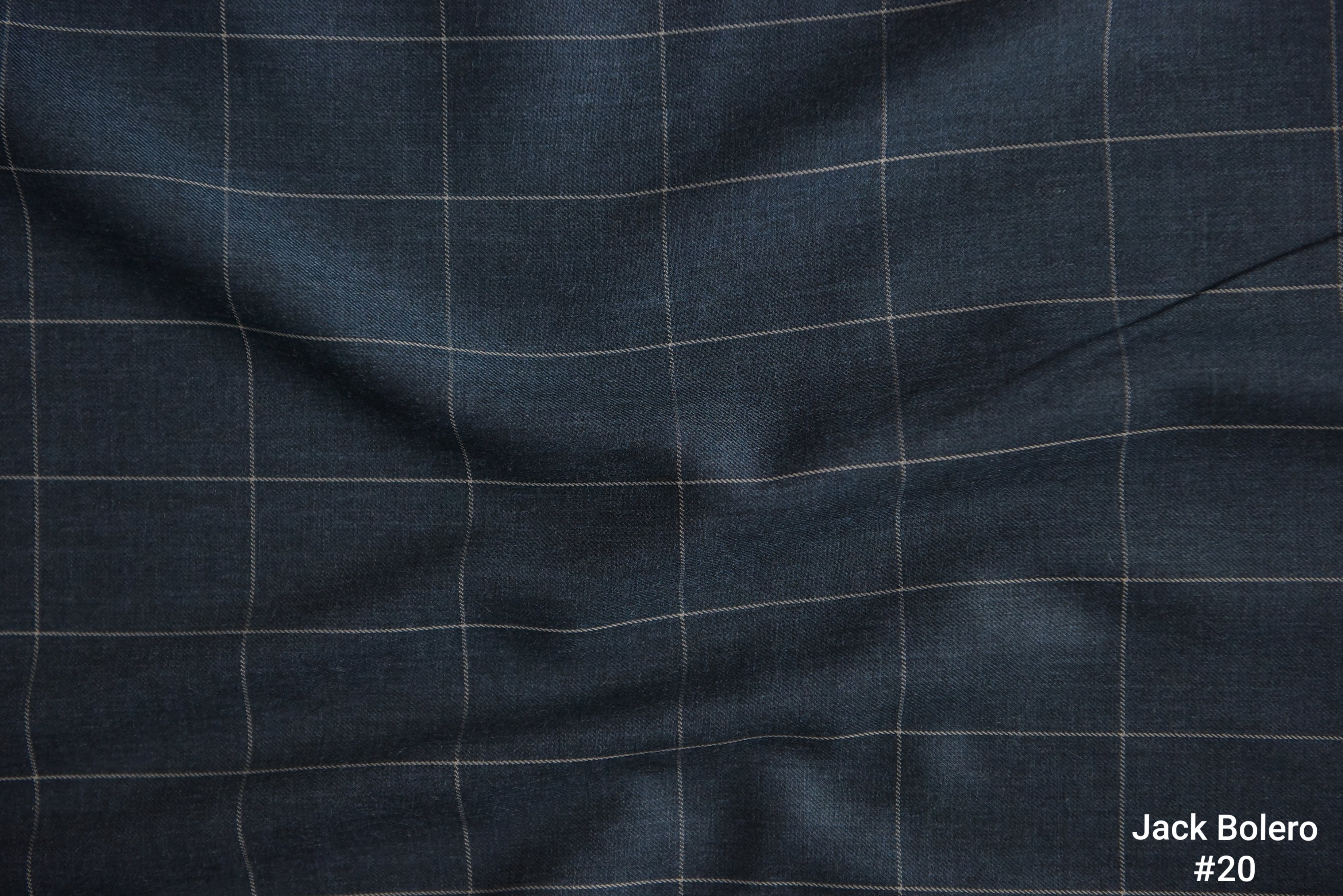 Navy Windowpane Blazer with Grey Lines